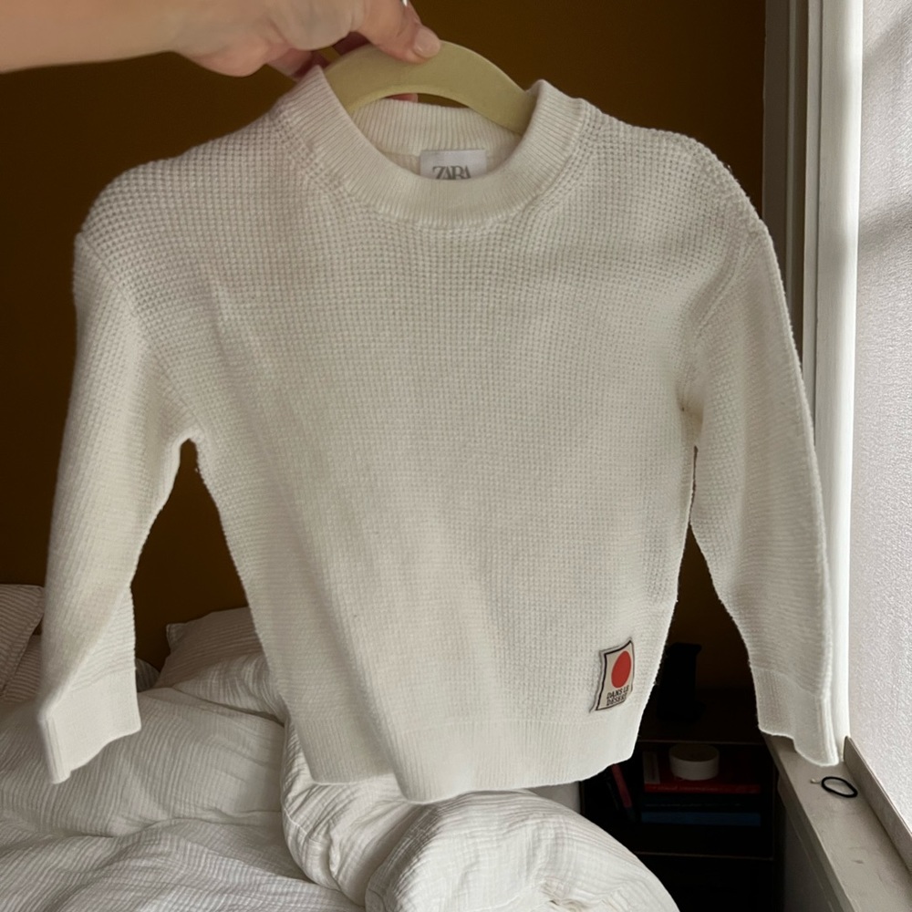 Zara waffle thermal pullover 12-18 months